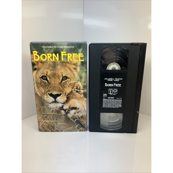 Other - Born Free (1965, VHS 1995) Virginia McKenna Lion Lioness Zoo Open‎ Road Films